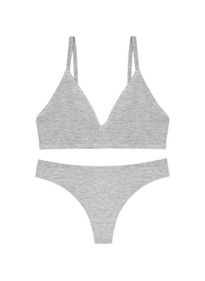 Triangle Bra & Low Profile Thong Set