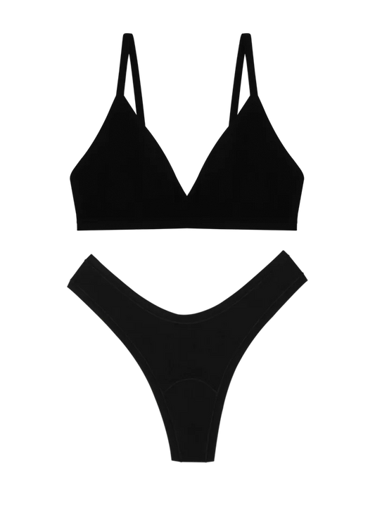Triangle Bra & Dipped Thong Set