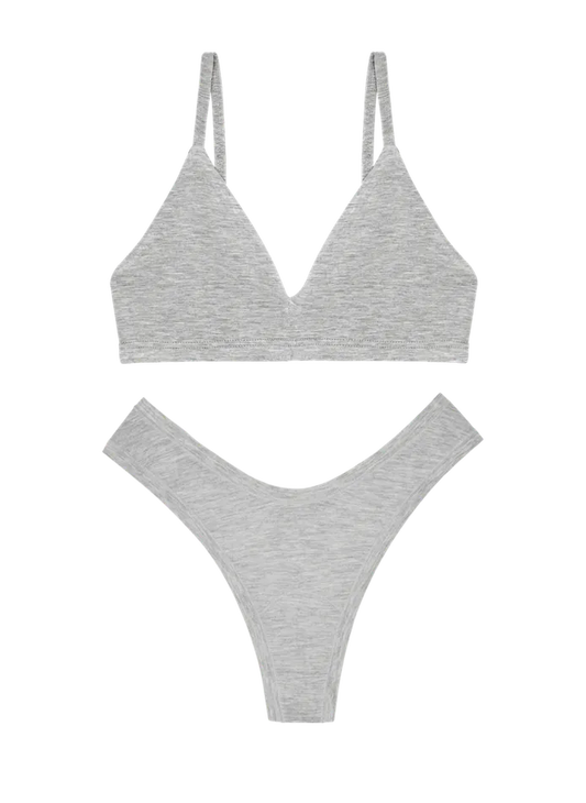 Triangle Bra & Dipped Thong Set