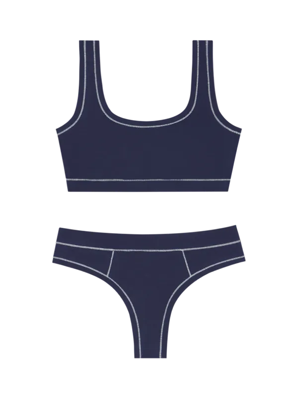 Sporty Bralette & Thong Set