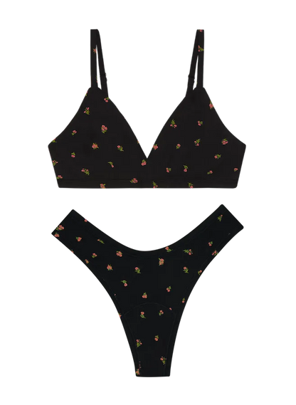 Triangle Bra & Dipped Thong Set