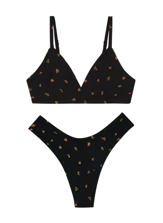 Triangle Bra & Dipped Thong Set